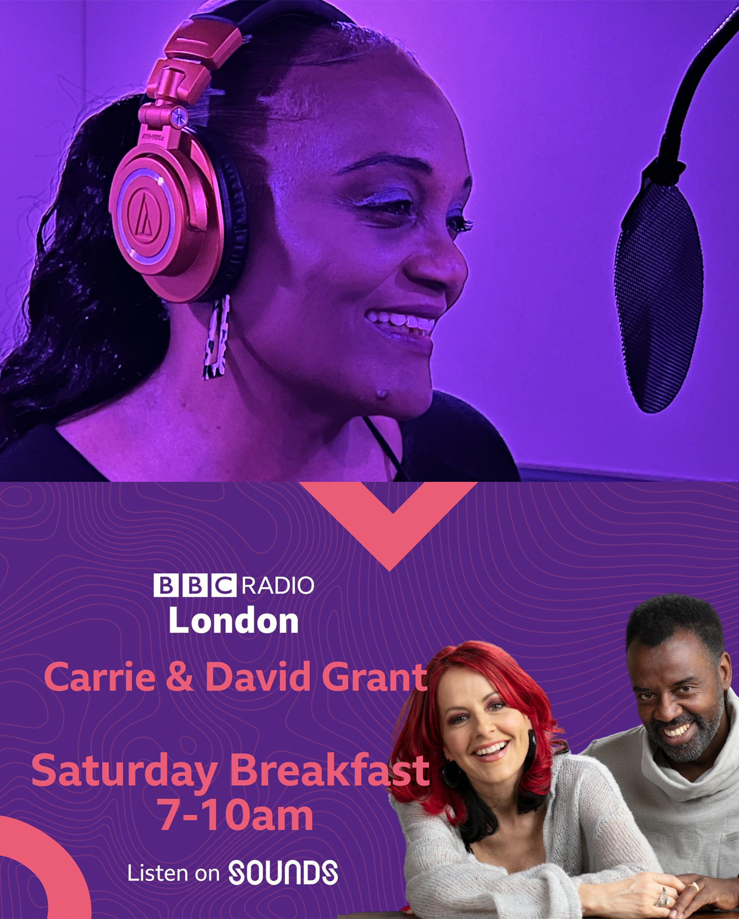 Let The Energy Take You High: Evelyn Thomas interviewed by Carrie and David Grant on the BBC Radio London Breakfast Show